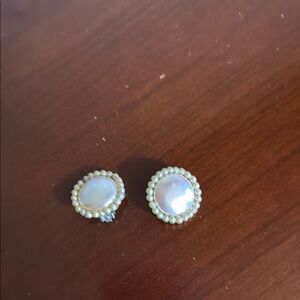 Elegant Pearl Stud Earrings